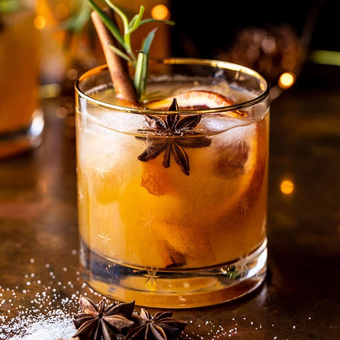 Spiced Honey Bourbon Old Fashioned