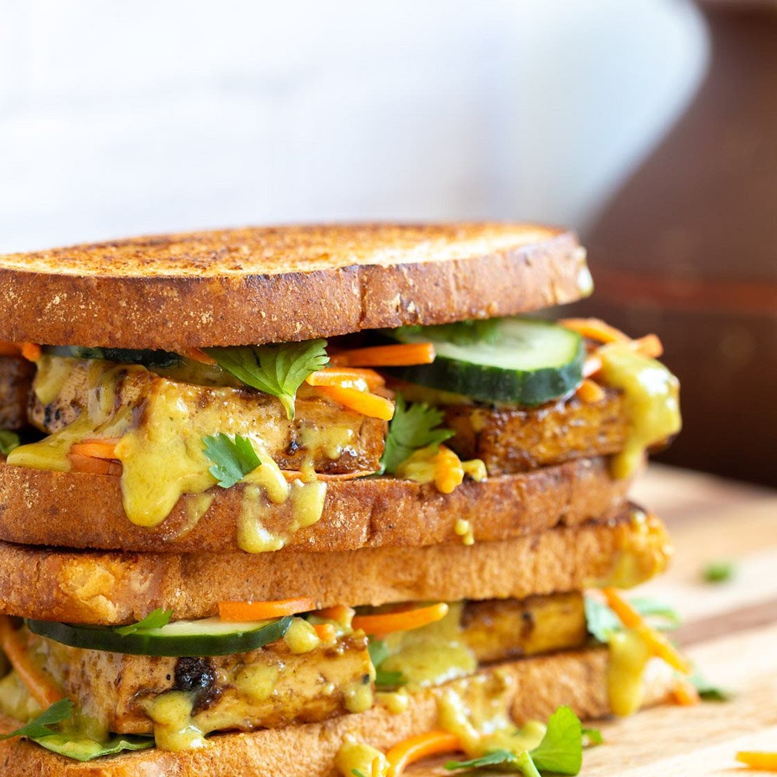 Curried Tofu Banh Mi Recipe