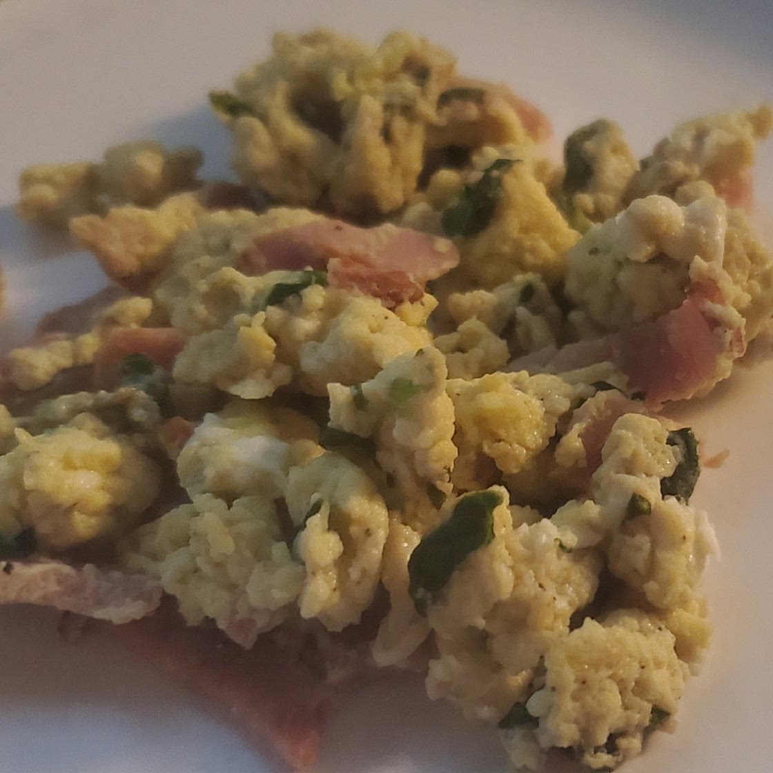 Turkey Bacon Egg Scramble