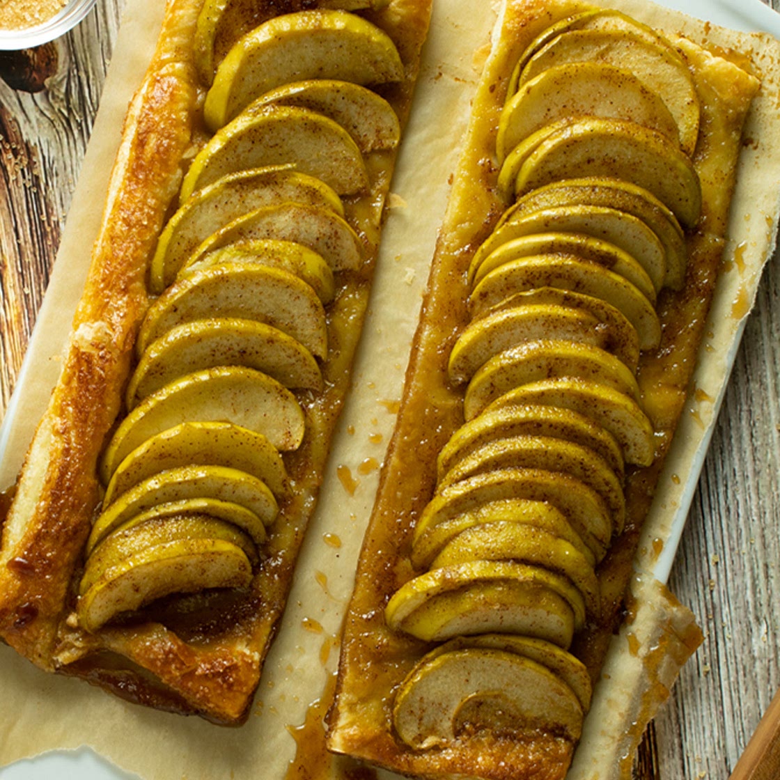 Quick Rustic Puff Pastry Apple Tart
