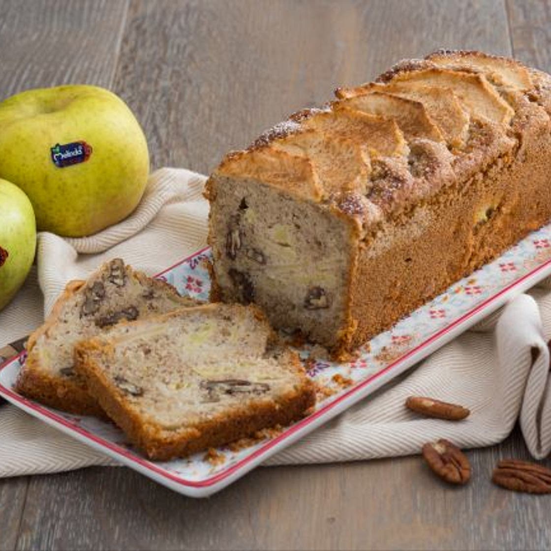 Plumcake senza glutine alle mele e noci pecan