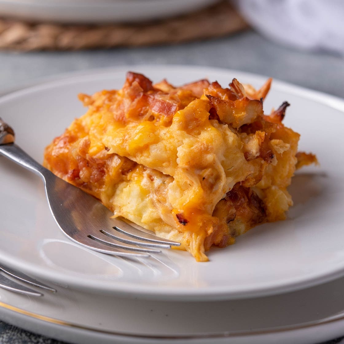 The BEST Buffalo Chicken Casserole (Prepped In 10 Minutes)