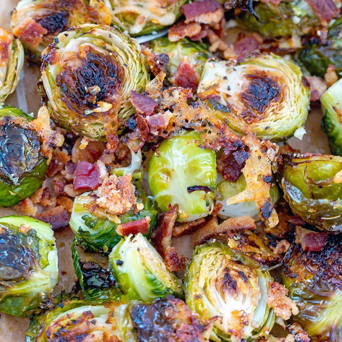Bacon Parmesan Brussels Sprouts