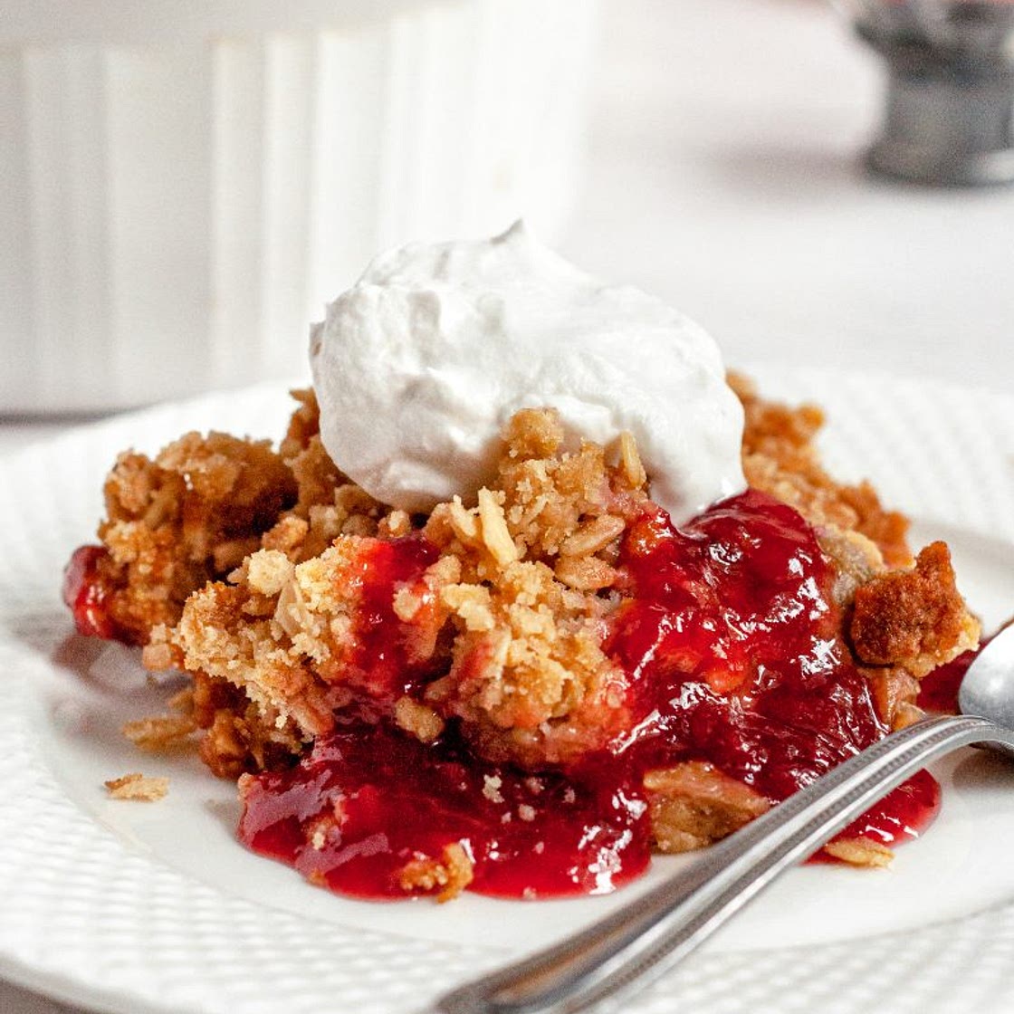 Gluten-Free Rhubarb Crisp (Vegan)