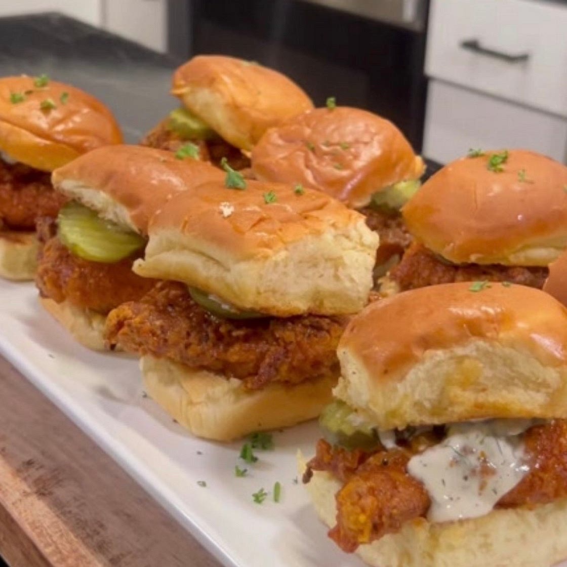 Hot Honey Chicken Sliders