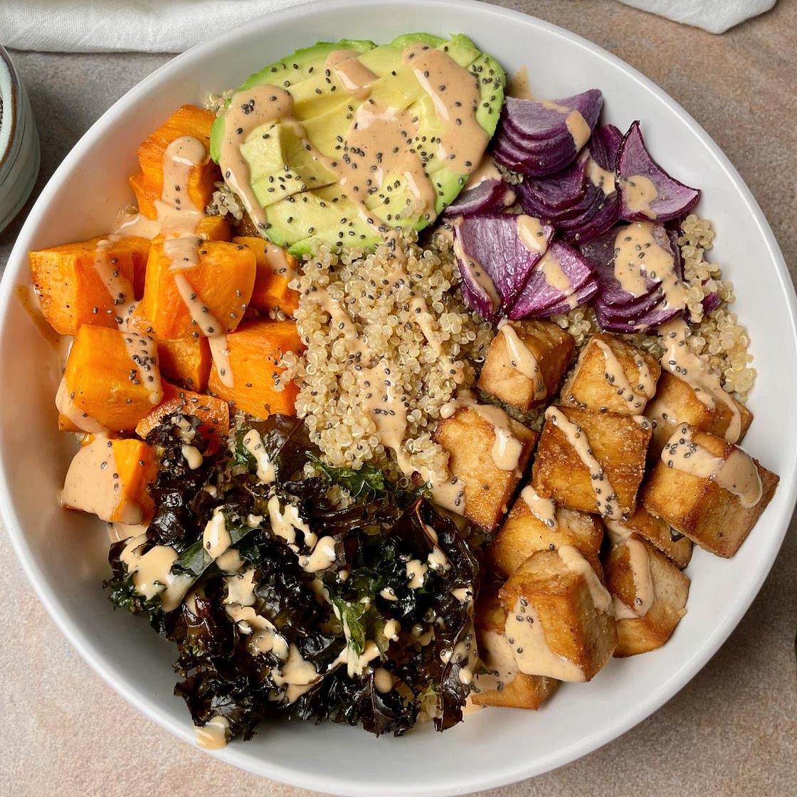 Tofu Quinoa Bowl