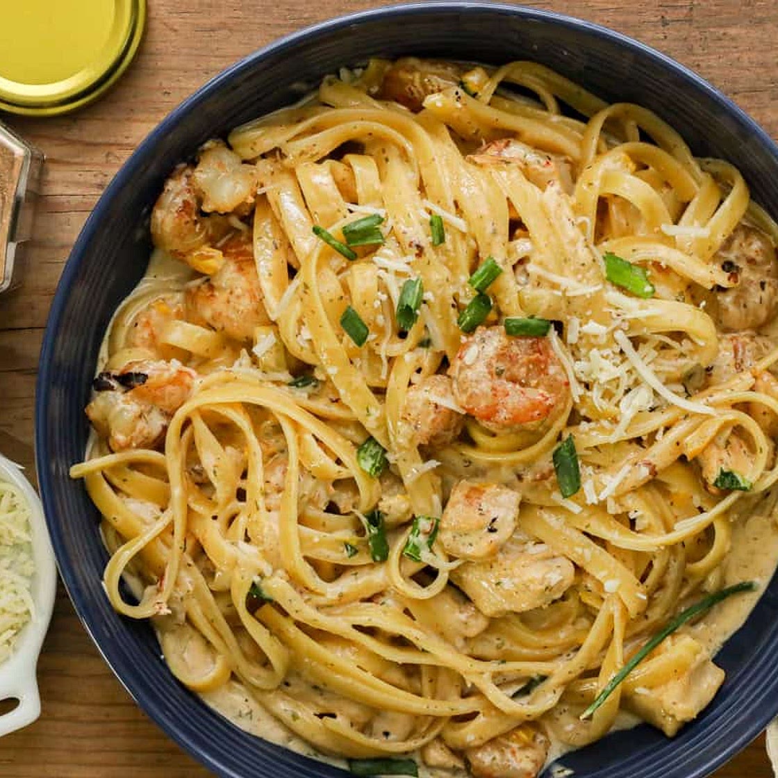 The Best Cajun Chicken And Shrimp Pasta Recipe