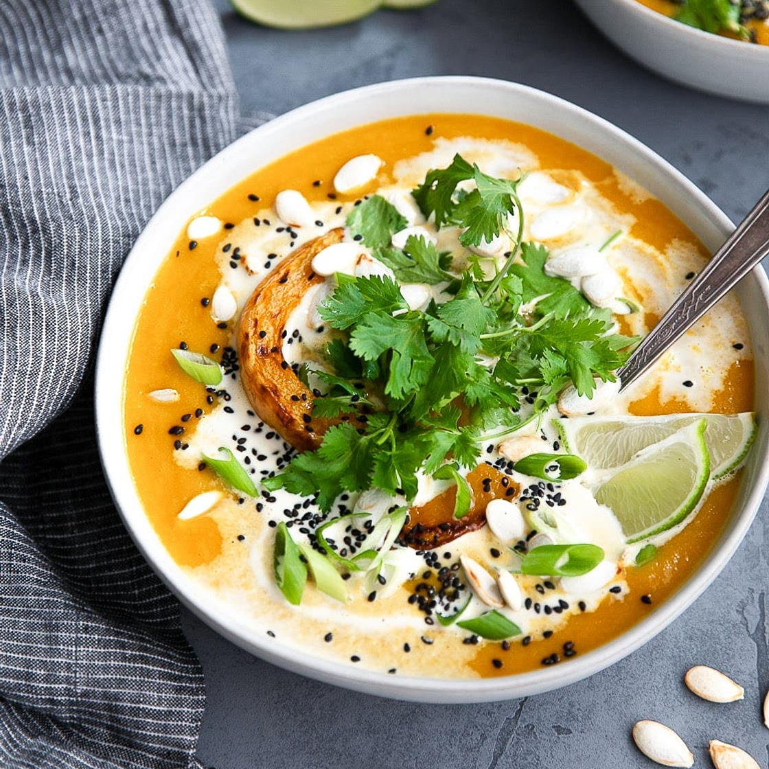 Miso Coconut Butternut Squash Soup Recipe