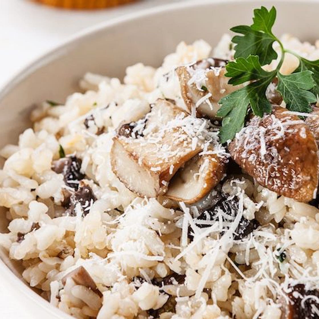 Risotto de champiñones