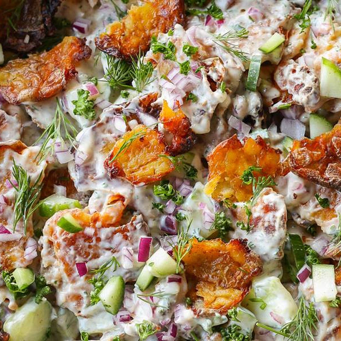 Smashed Potato Salad