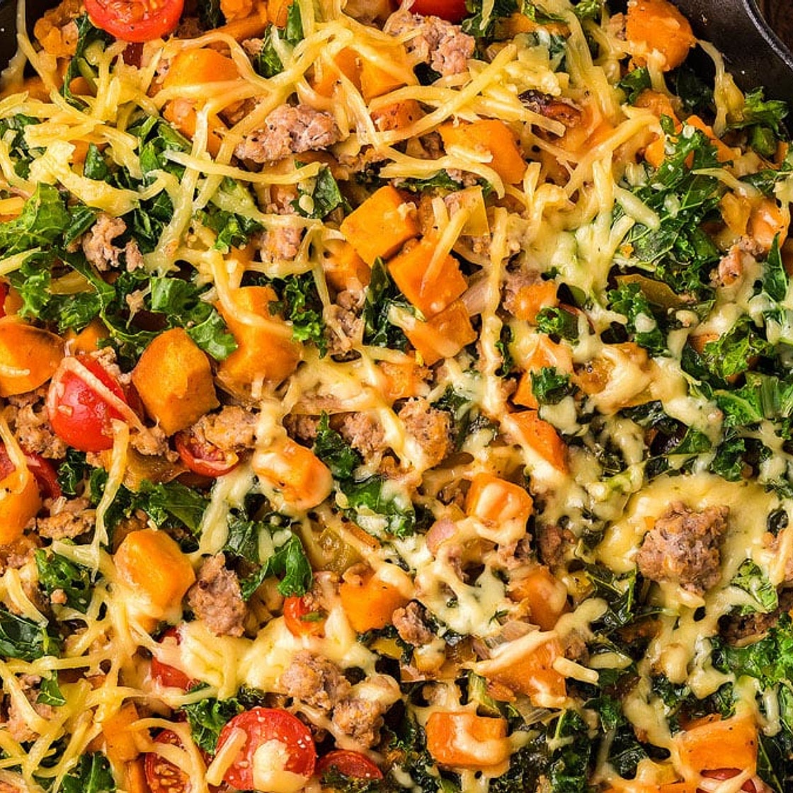 Ground Turkey Sweet Potato Skillet
