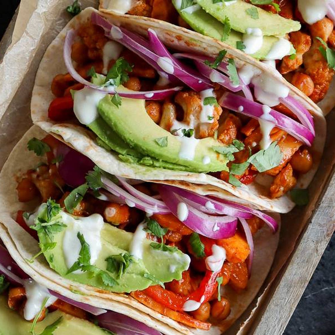 BBQ Cauliflower & Chickpea Tray Bake