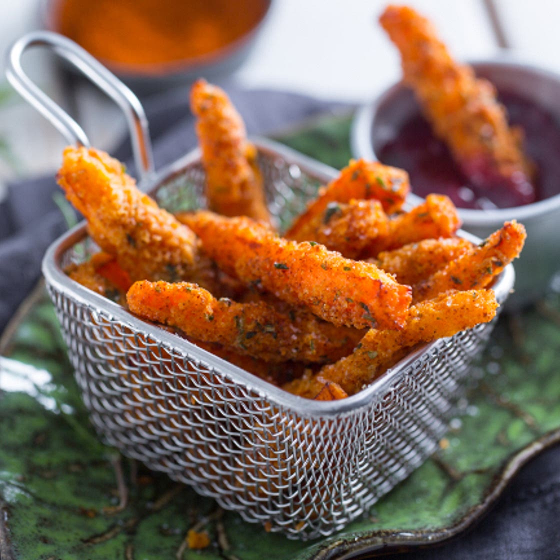 Bastoncini di carote fritte