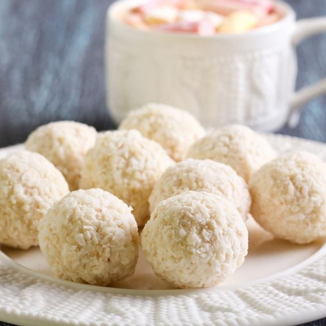 Truffes au chocolat blanc