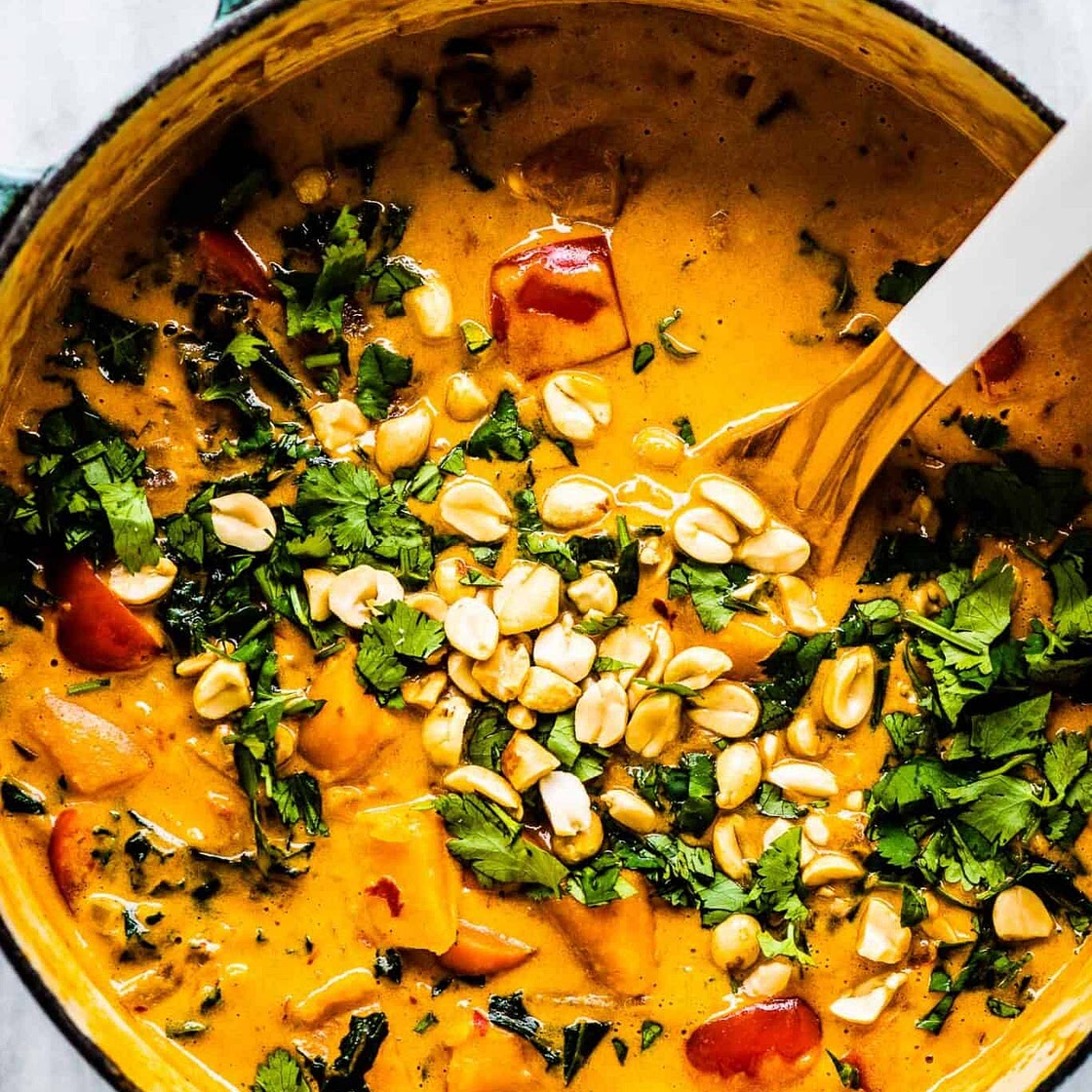 Thai Peanut Curry (super flavorful + easy-to-make)