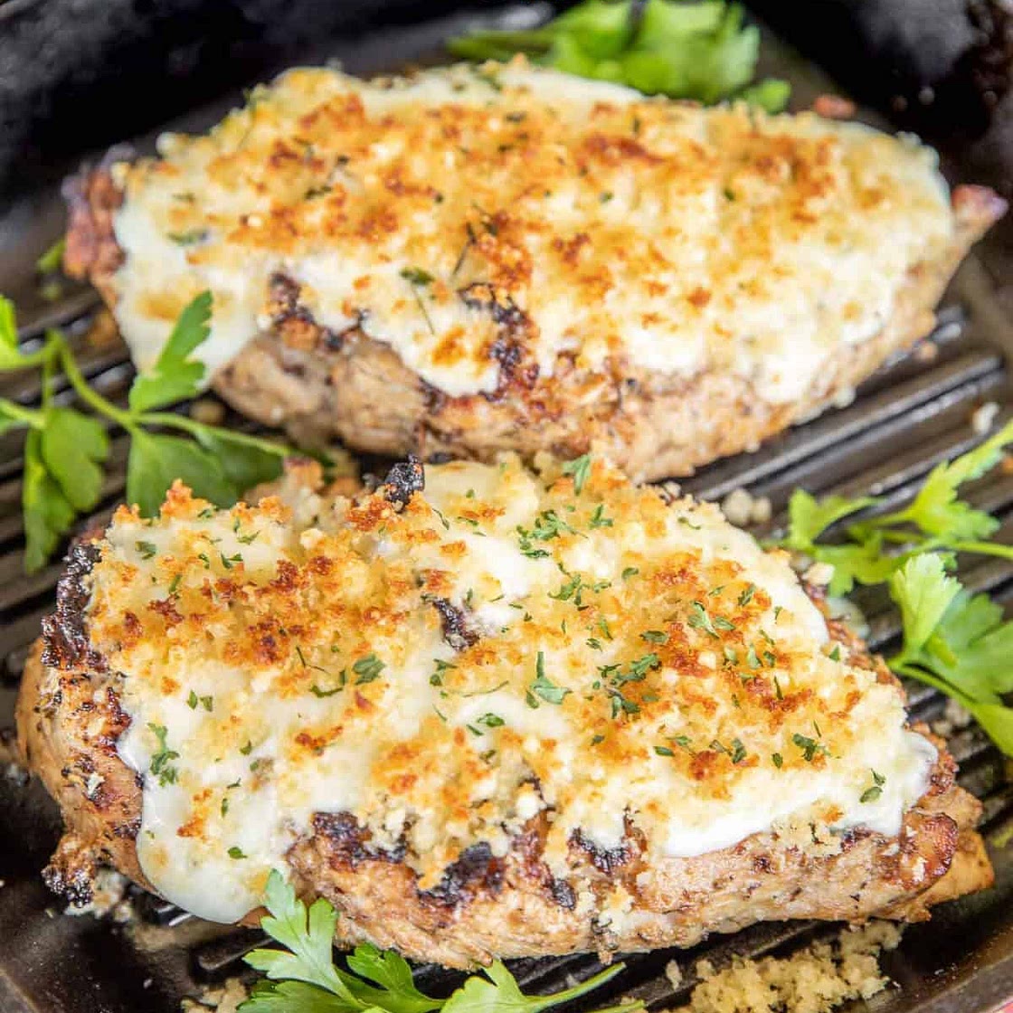 Longhorn Garlic Parmesan Crusted Chicken