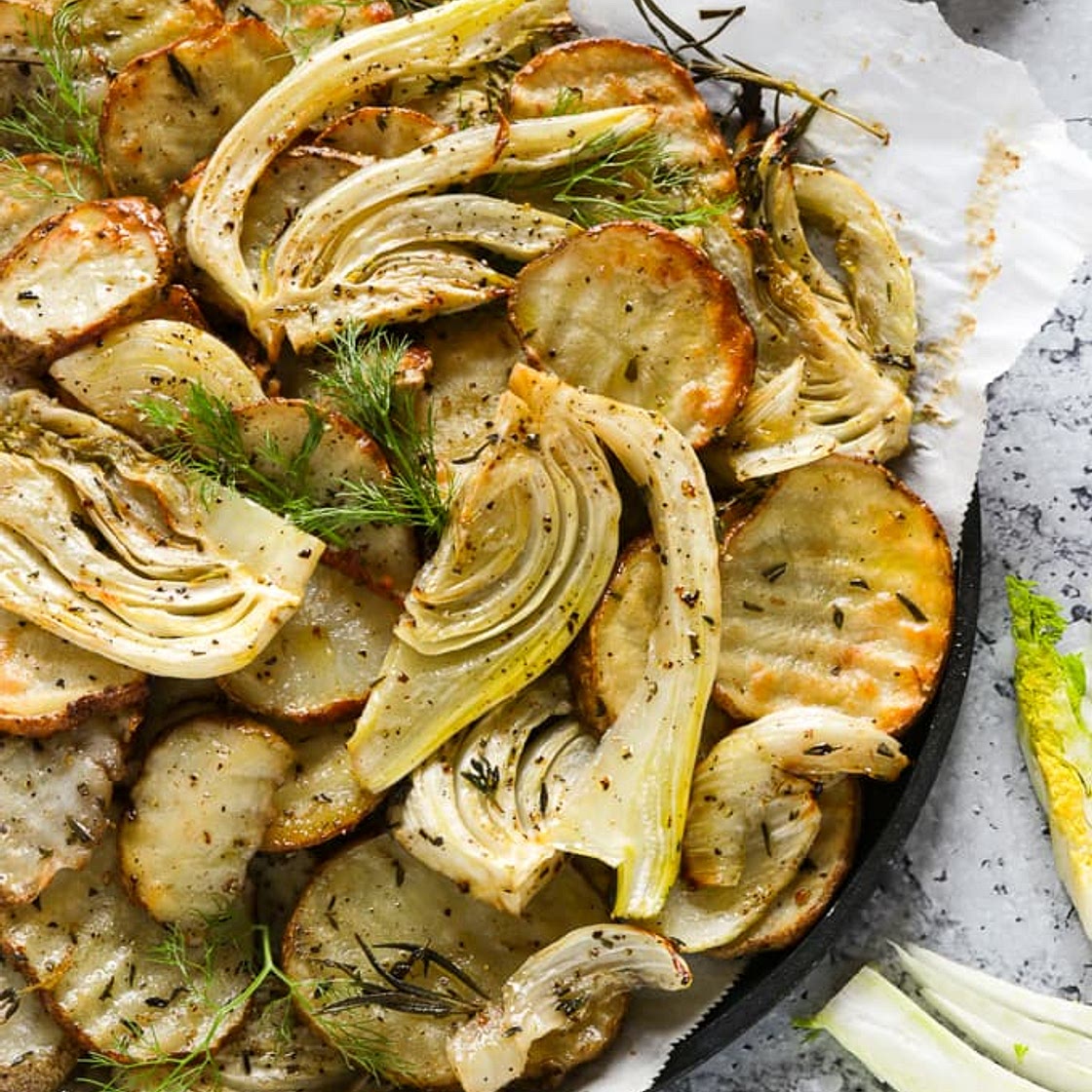 Oven Roasted Potatoes and Fennel