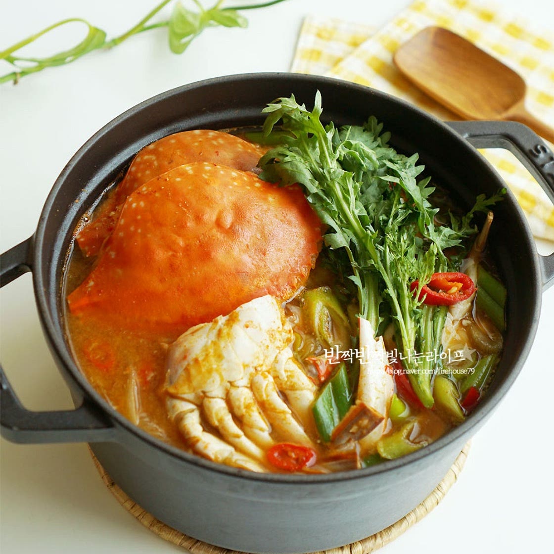 냉동 꽃게탕 끓이는법 꽃게 손질법 꽃게탕 레시피