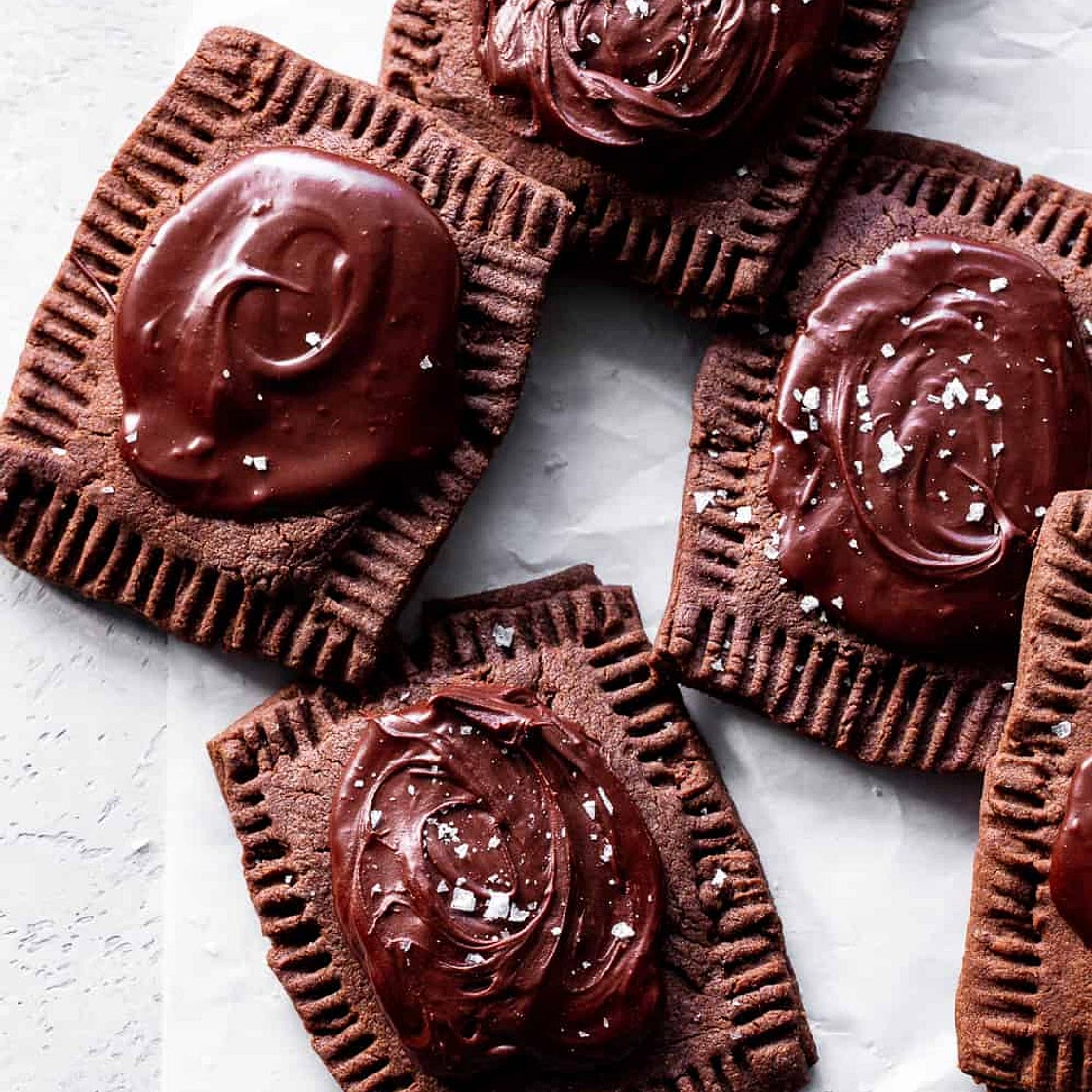 Frosted Chocolate Fudge Pop Tarts {Grain Free, Dairy Free}