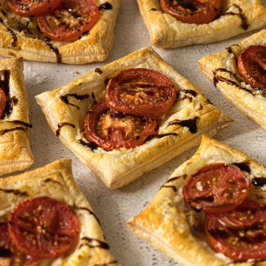 Tomato, Onion and Ricotta Tartlets