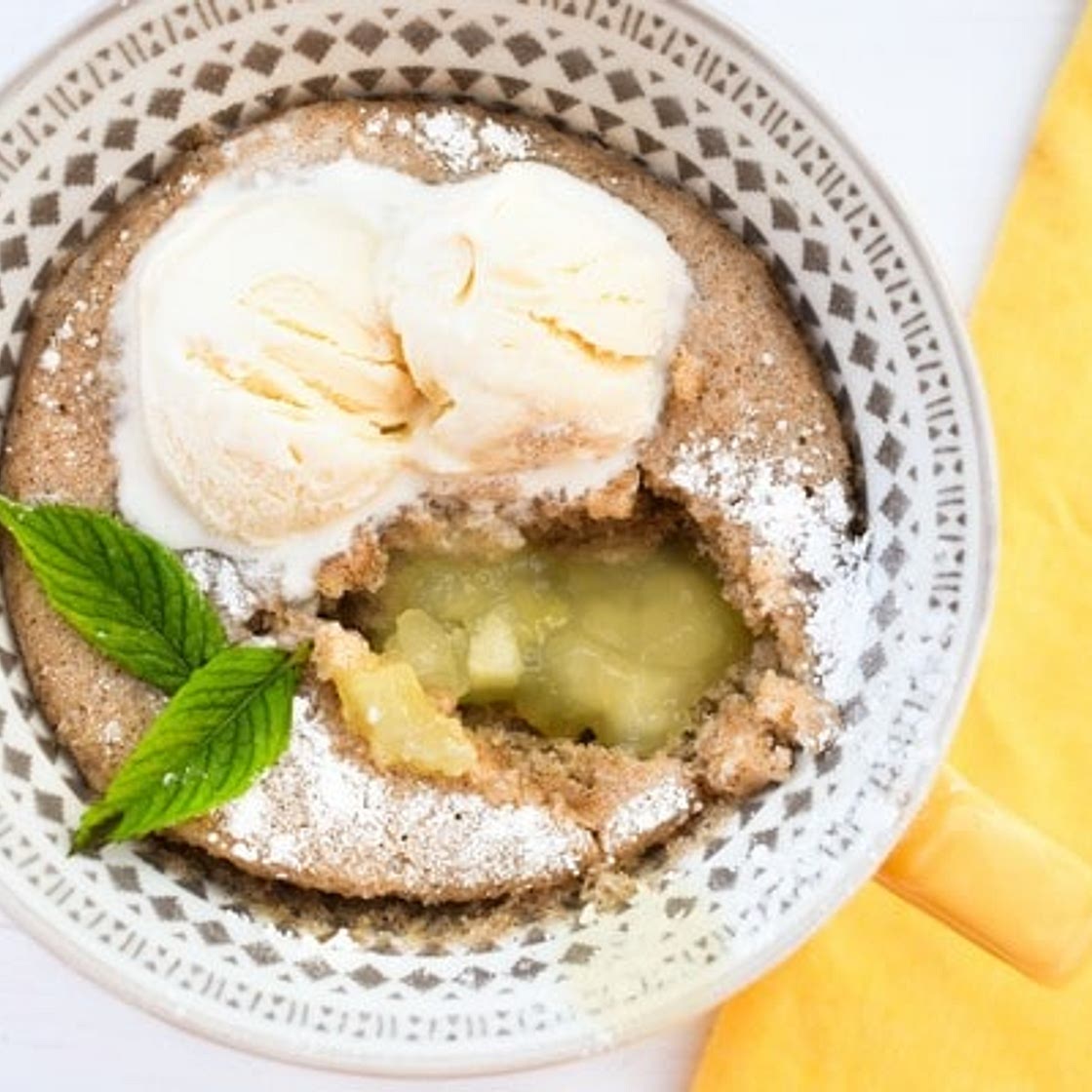 Microwave Apple Sponge Pudding