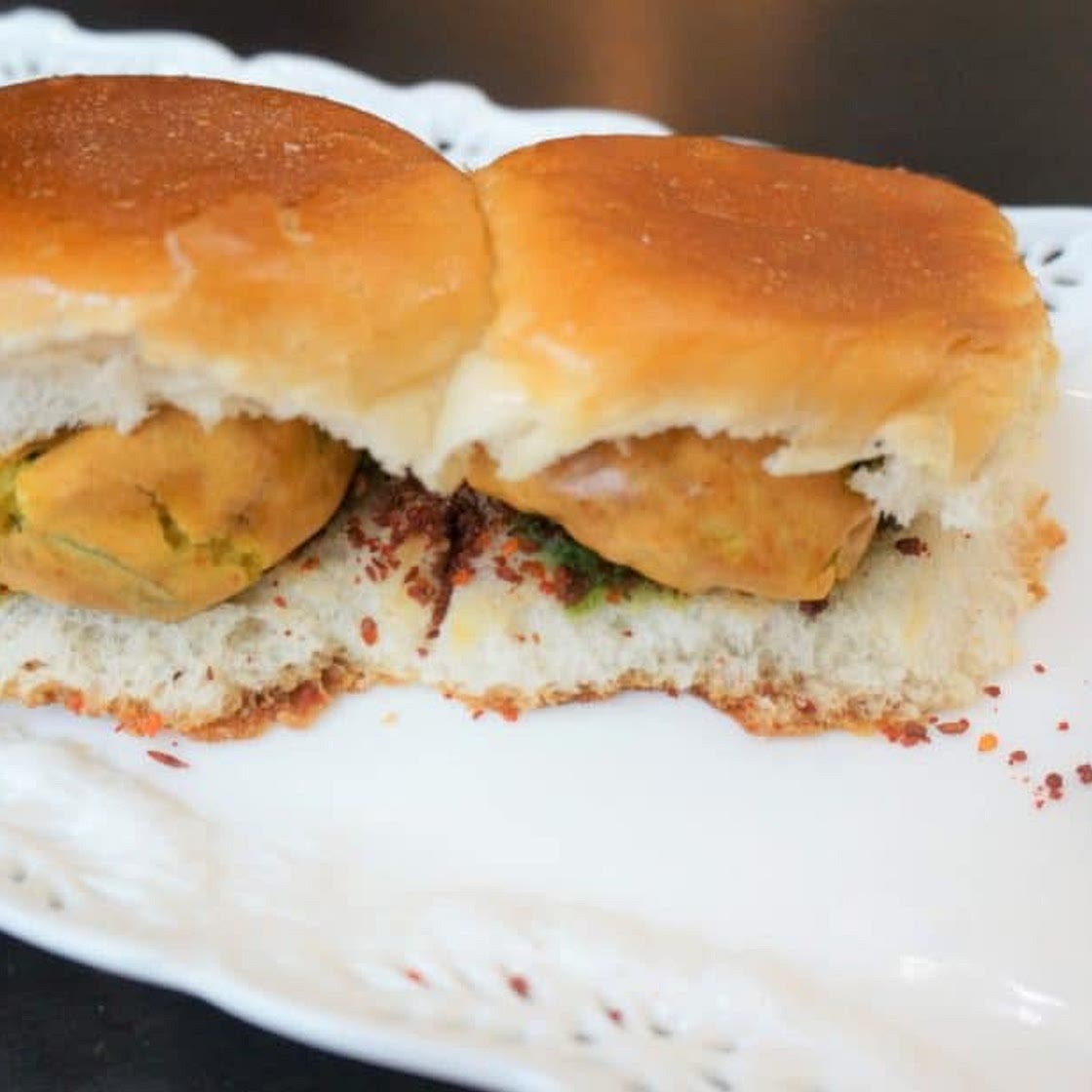 Vada Pav / Potato Fritter Sliders - Air Fryer