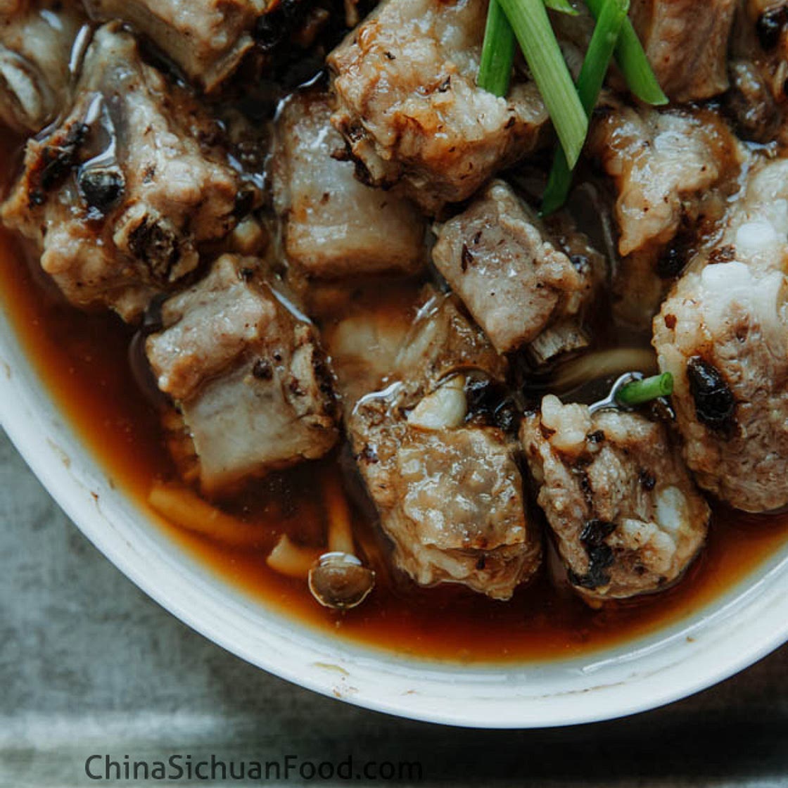 Steamed Ribs with Black Bean Sauce