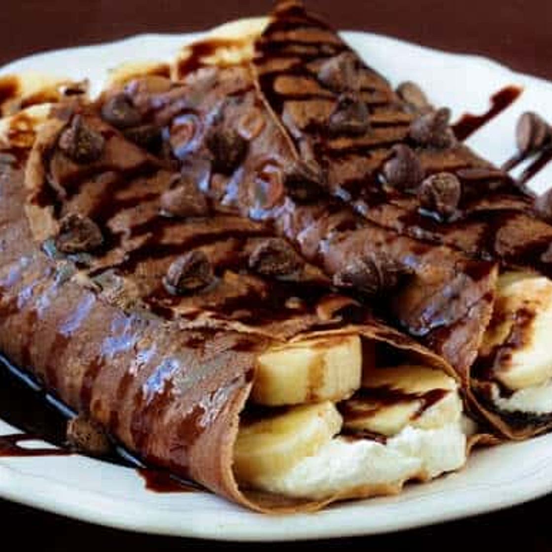 Chocolate Banana Crepes