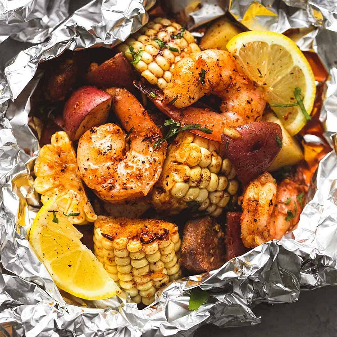 Shrimp Boil Foil Packs