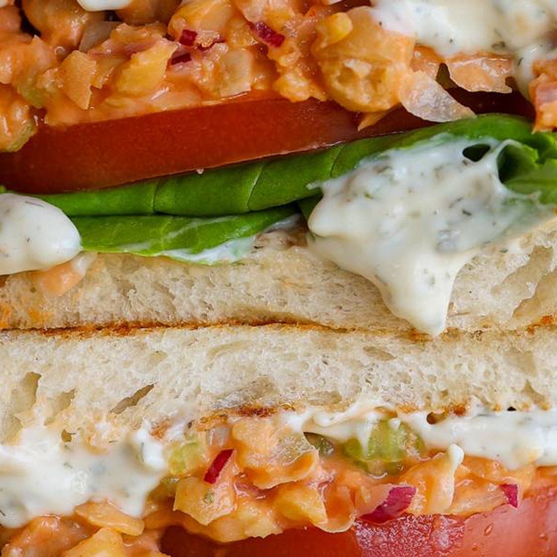 Buffalo Chickpea Sandwich