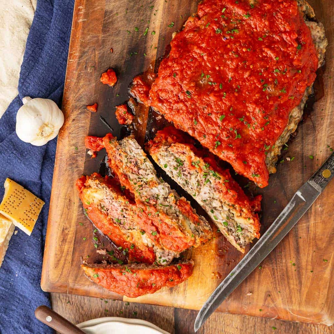 Easy Italian Meatloaf with Marinara