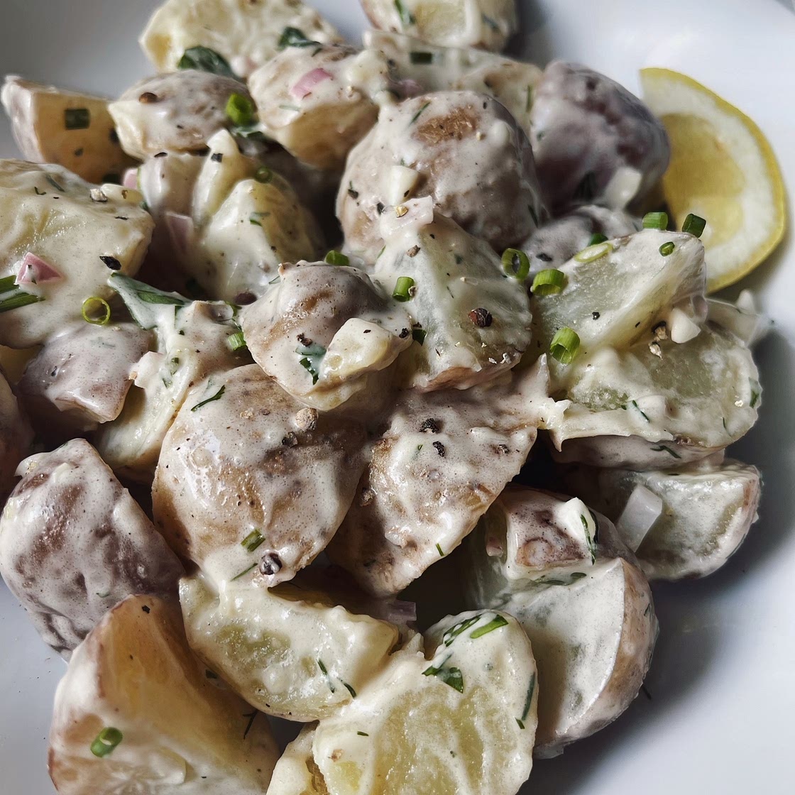 Life Changing Herbed Vegan Potato Salad ~ Summer Side Everyone Will Love