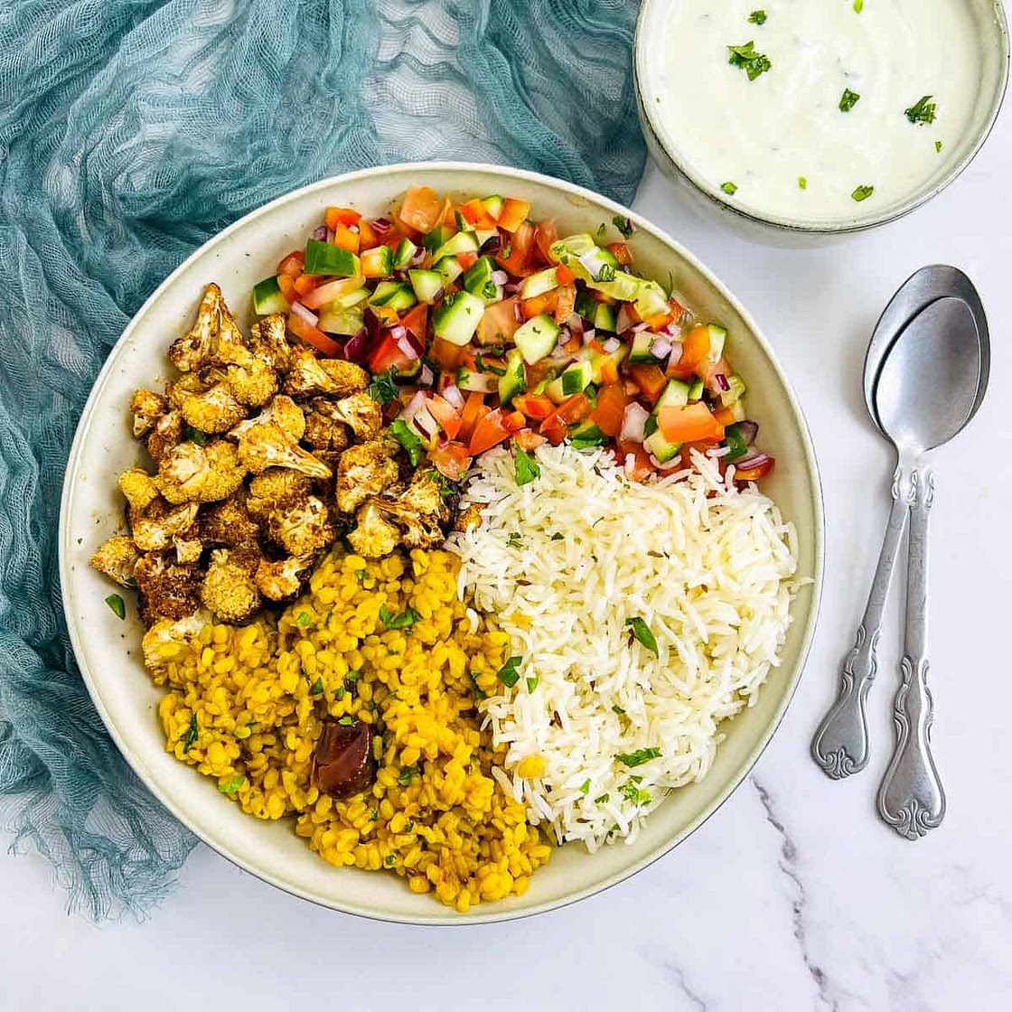 Yellow Lentil Indian Buddha Bowl