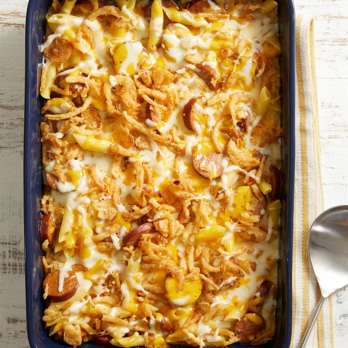 Penne and Smoked Sausage Casserole