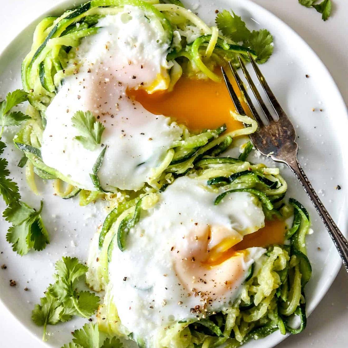 10+ Zoodle Recipes, including Zoodle Egg Nests