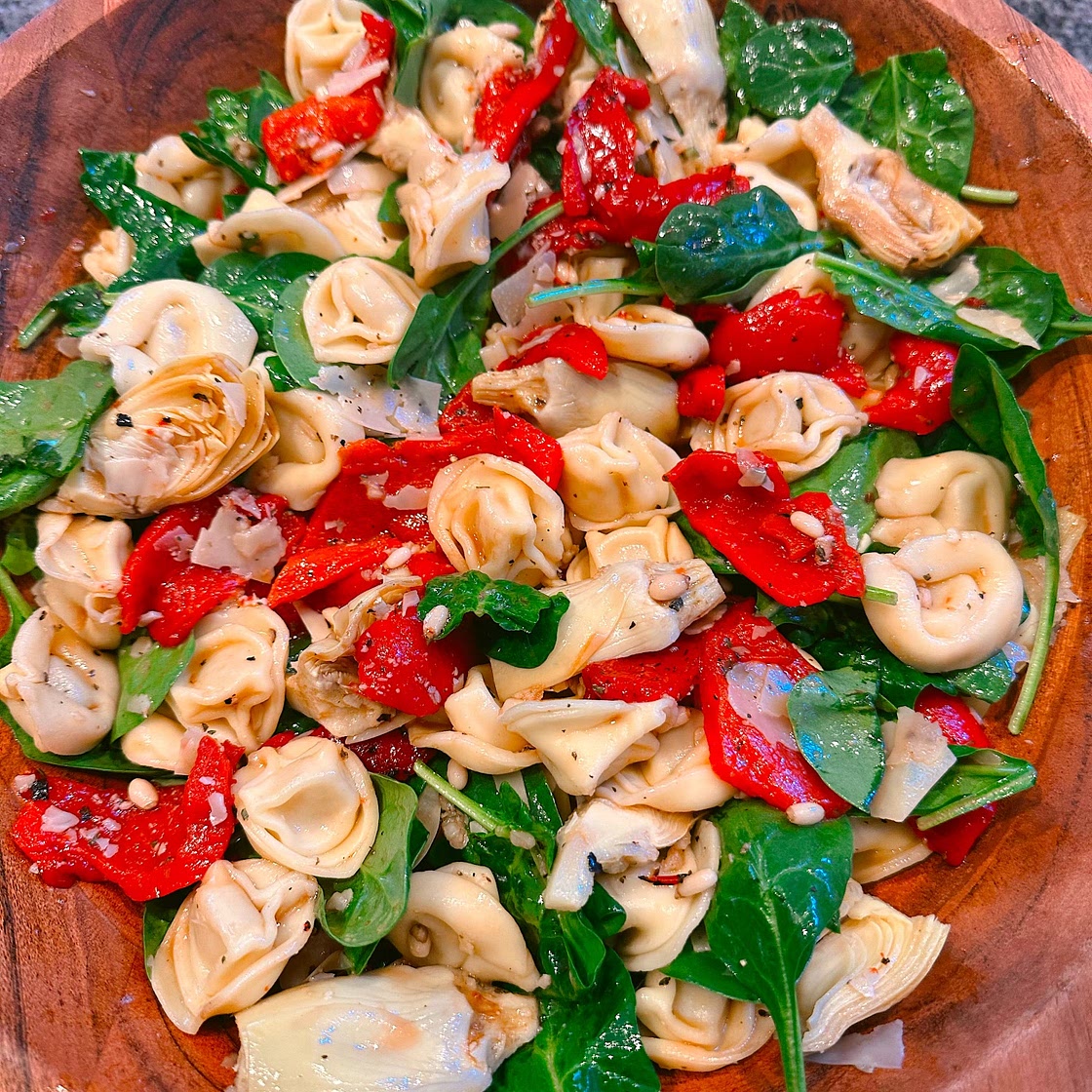 Summer Spinach Tortellini Salad