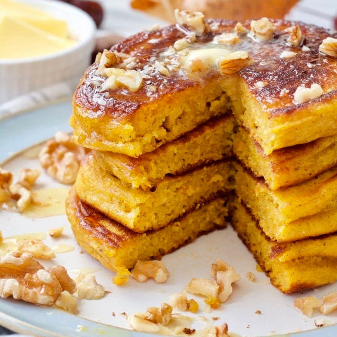 Healthy Pumpkin Pancakes