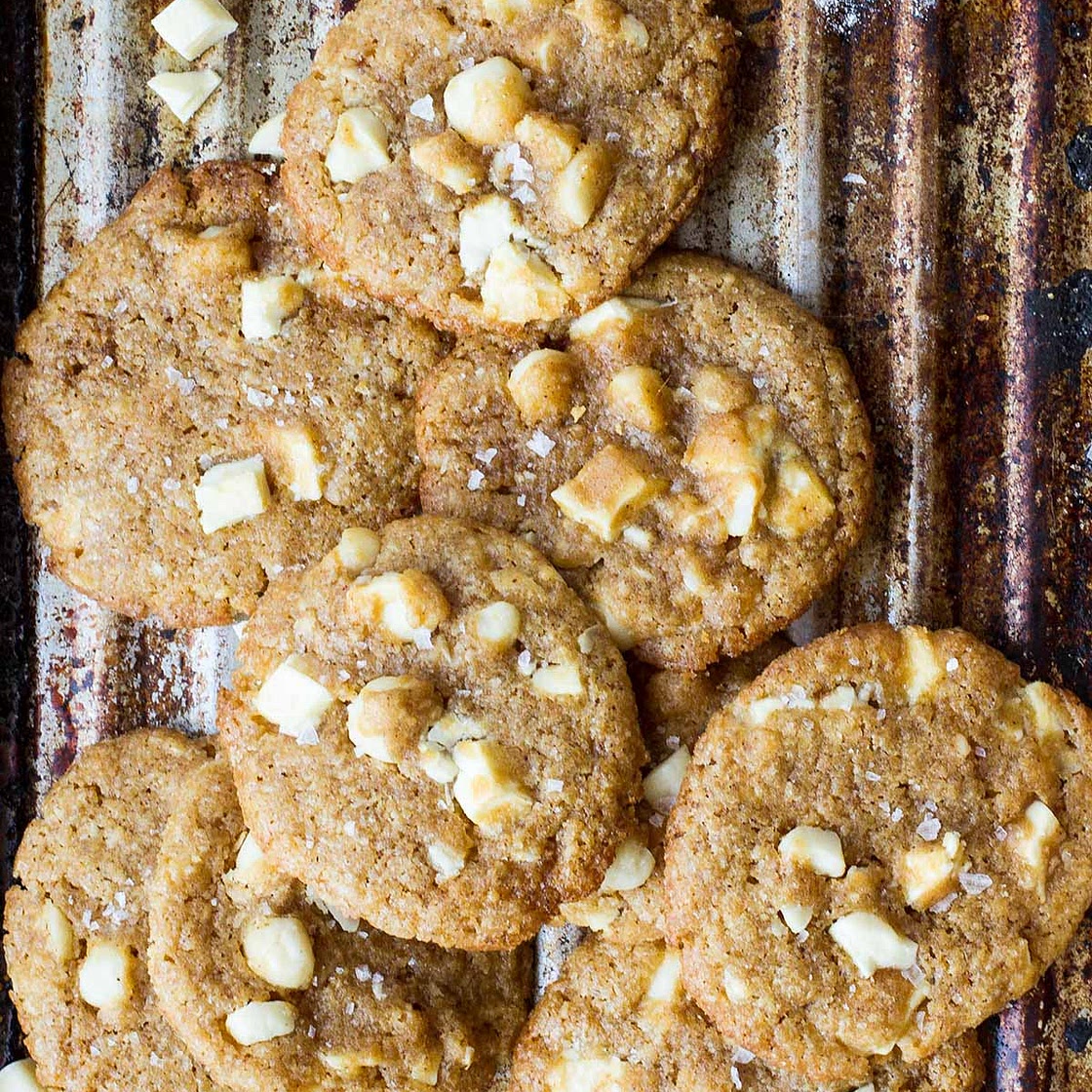 Brown Butter White Chocolate Macadamia Nut Cookies