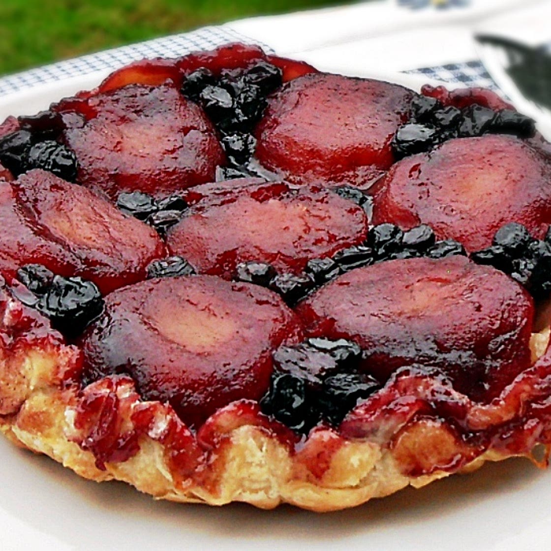 Apple & Blueberry Tarte Tatin