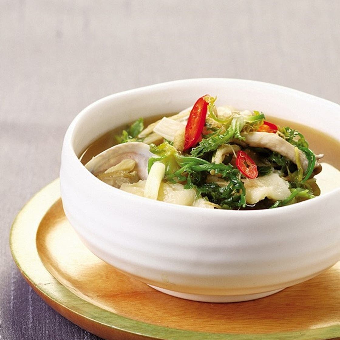 냉이 된장 수제비 만드는 법