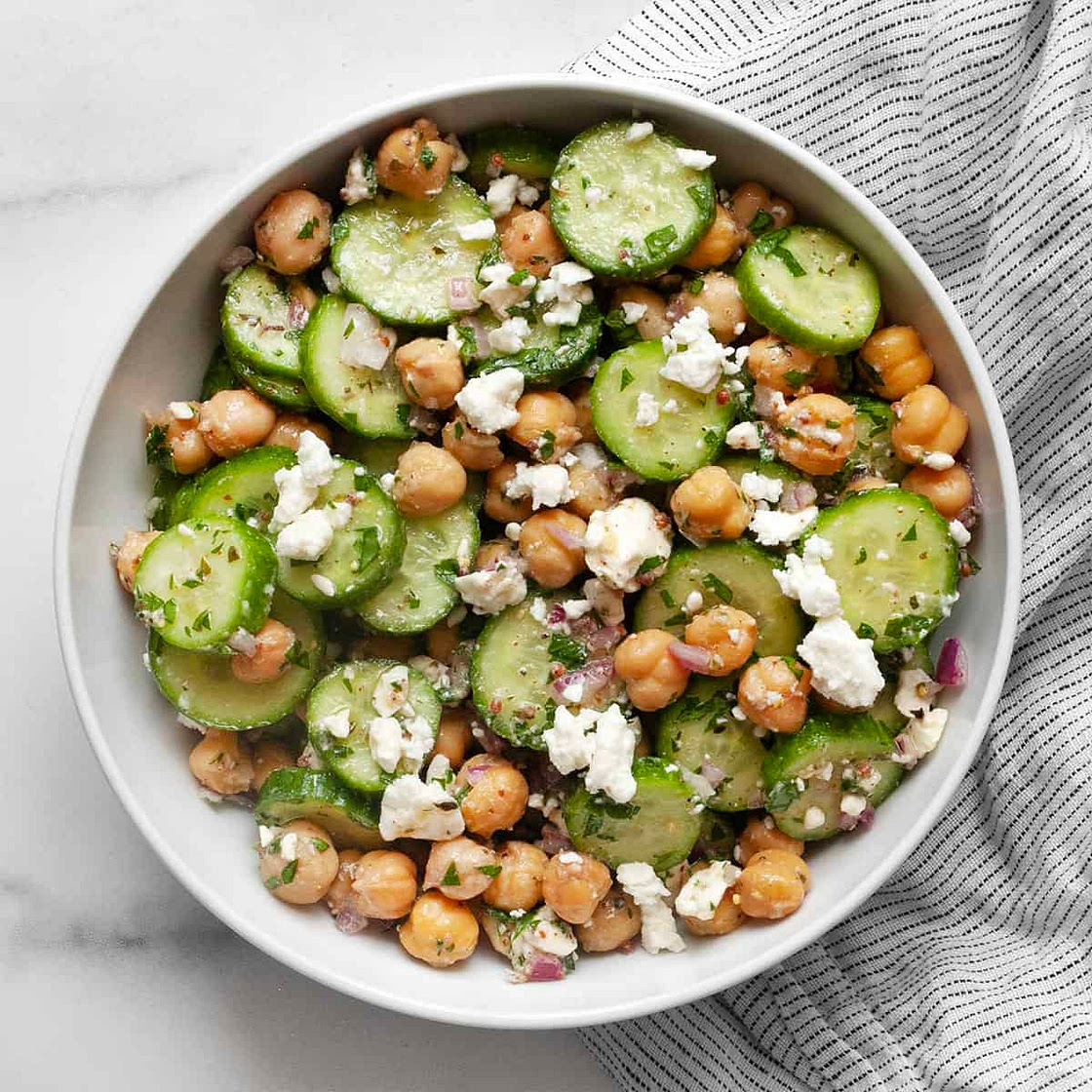 Chickpea Cucumber Salad