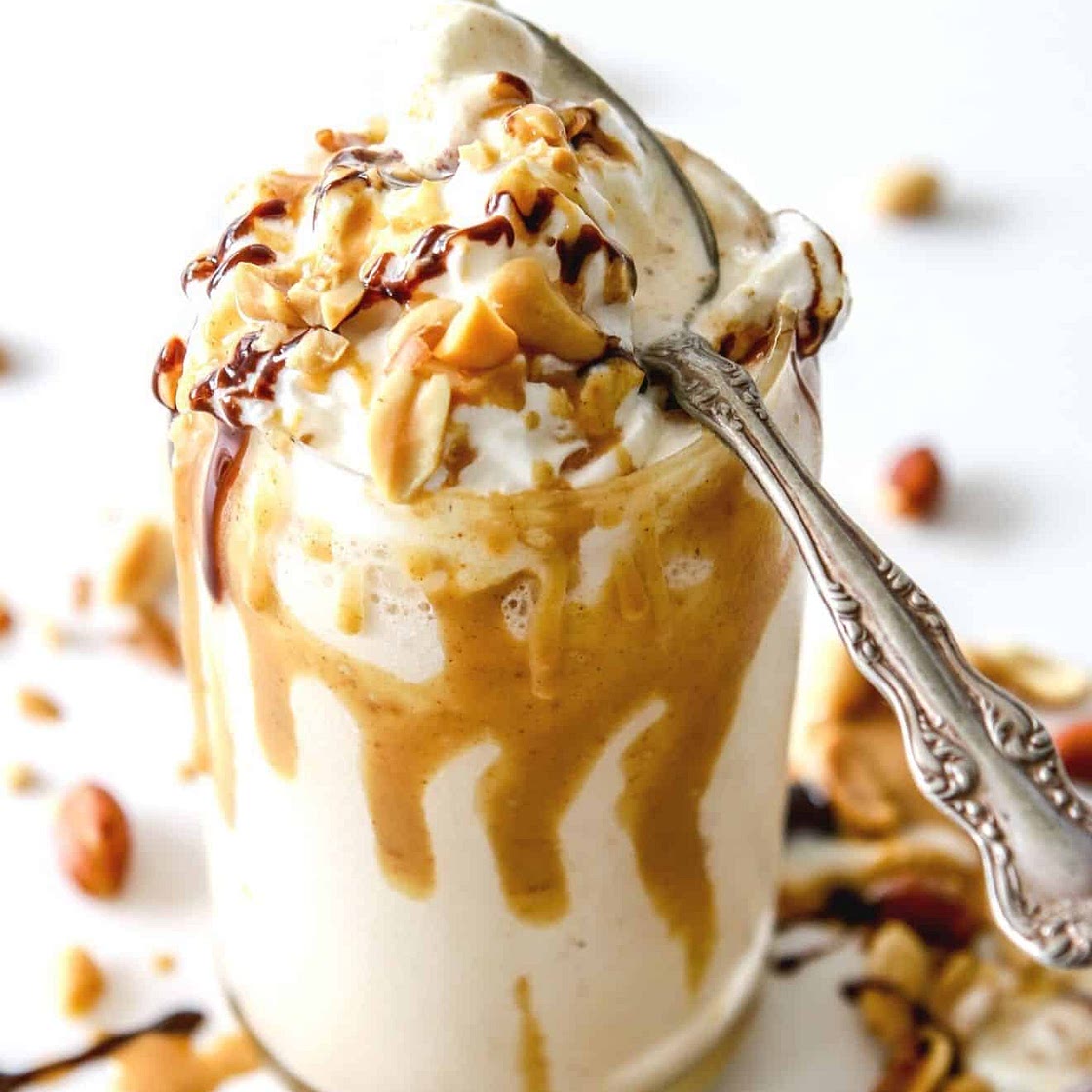 The BEST 5-Minute Peanut Butter Milkshake