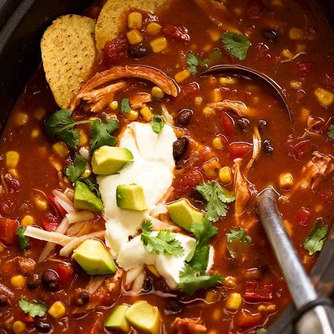 Slow Cooker Mexican Chicken Soup