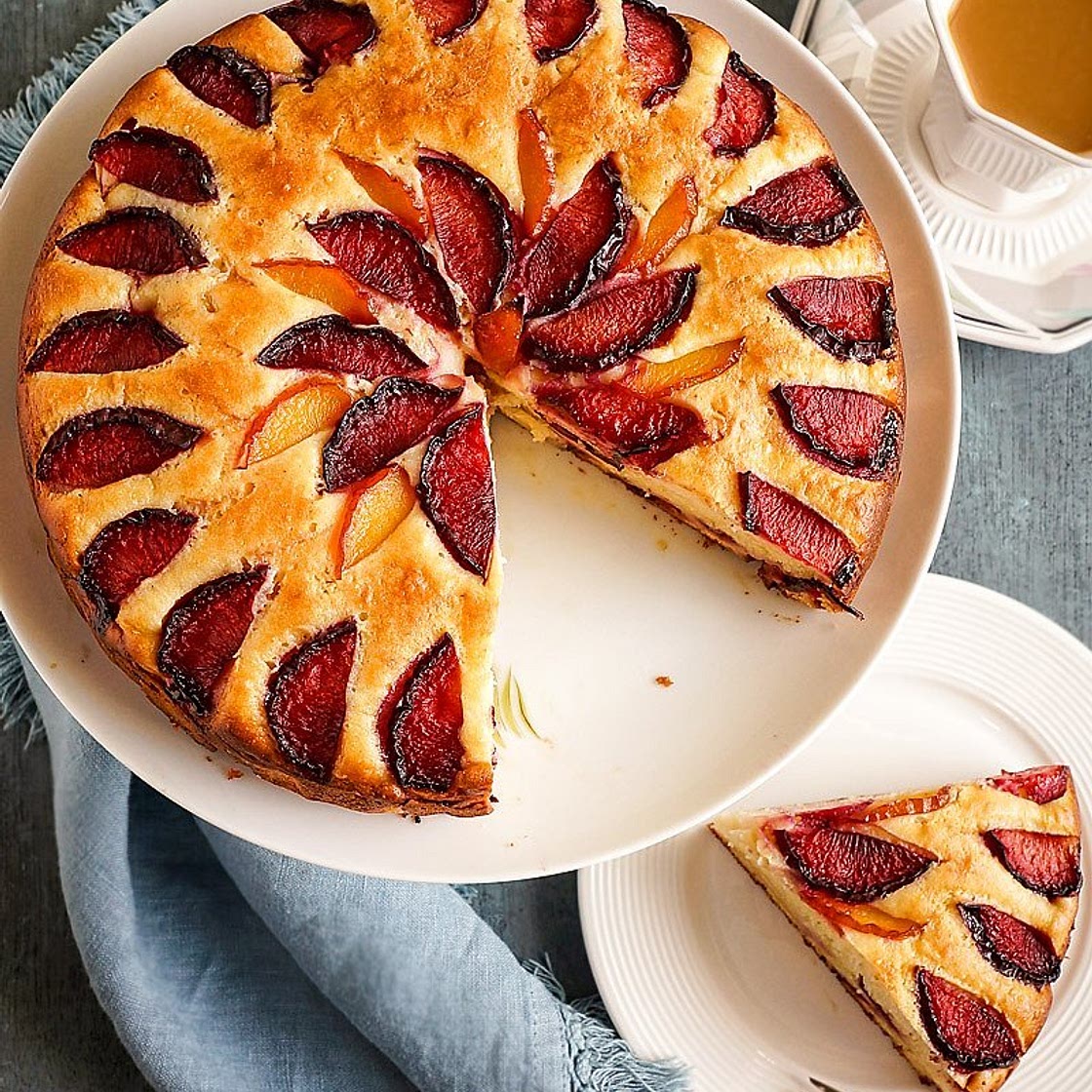 Plum Ricotta Cake