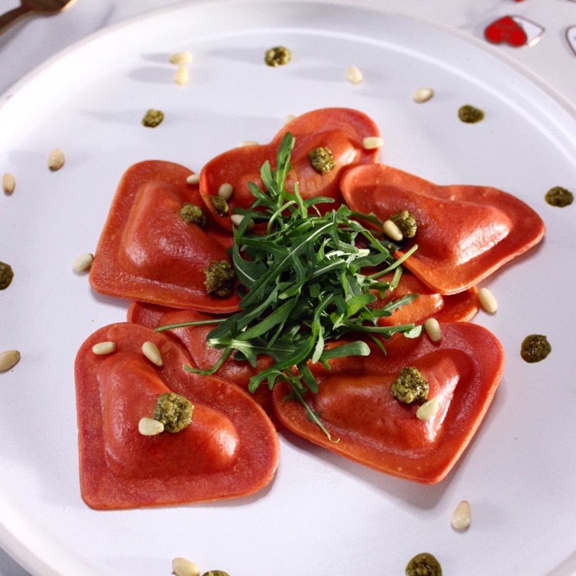 Valentine's Heart Ravioli