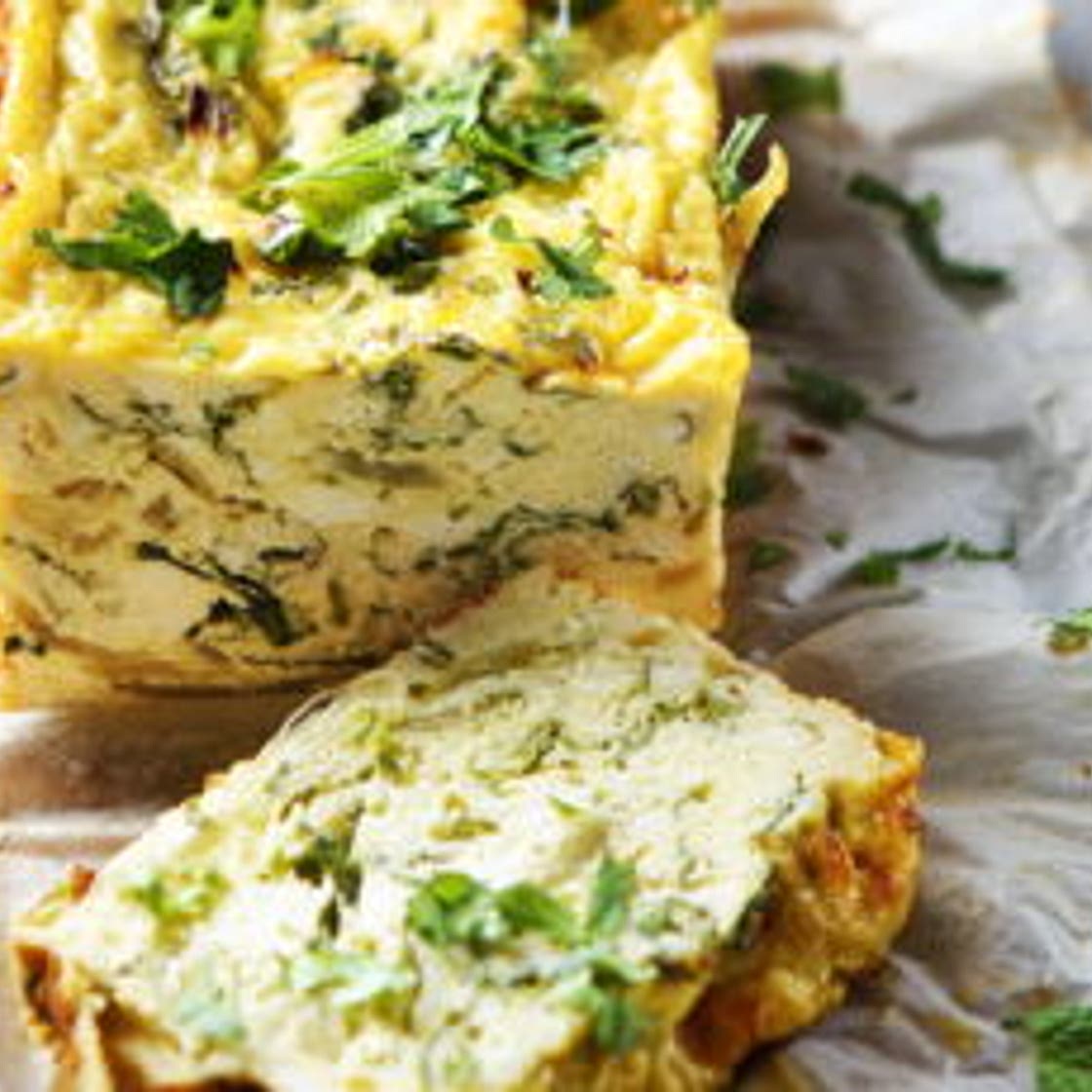 Flan aux herbes à la brousse et au parmesan