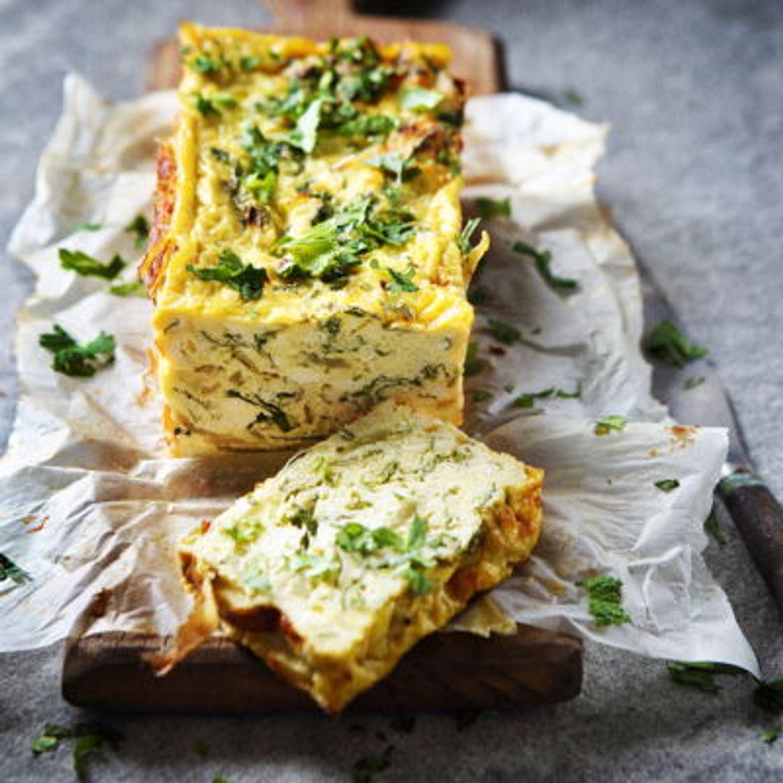 Flan aux herbes à la brousse et au parmesan