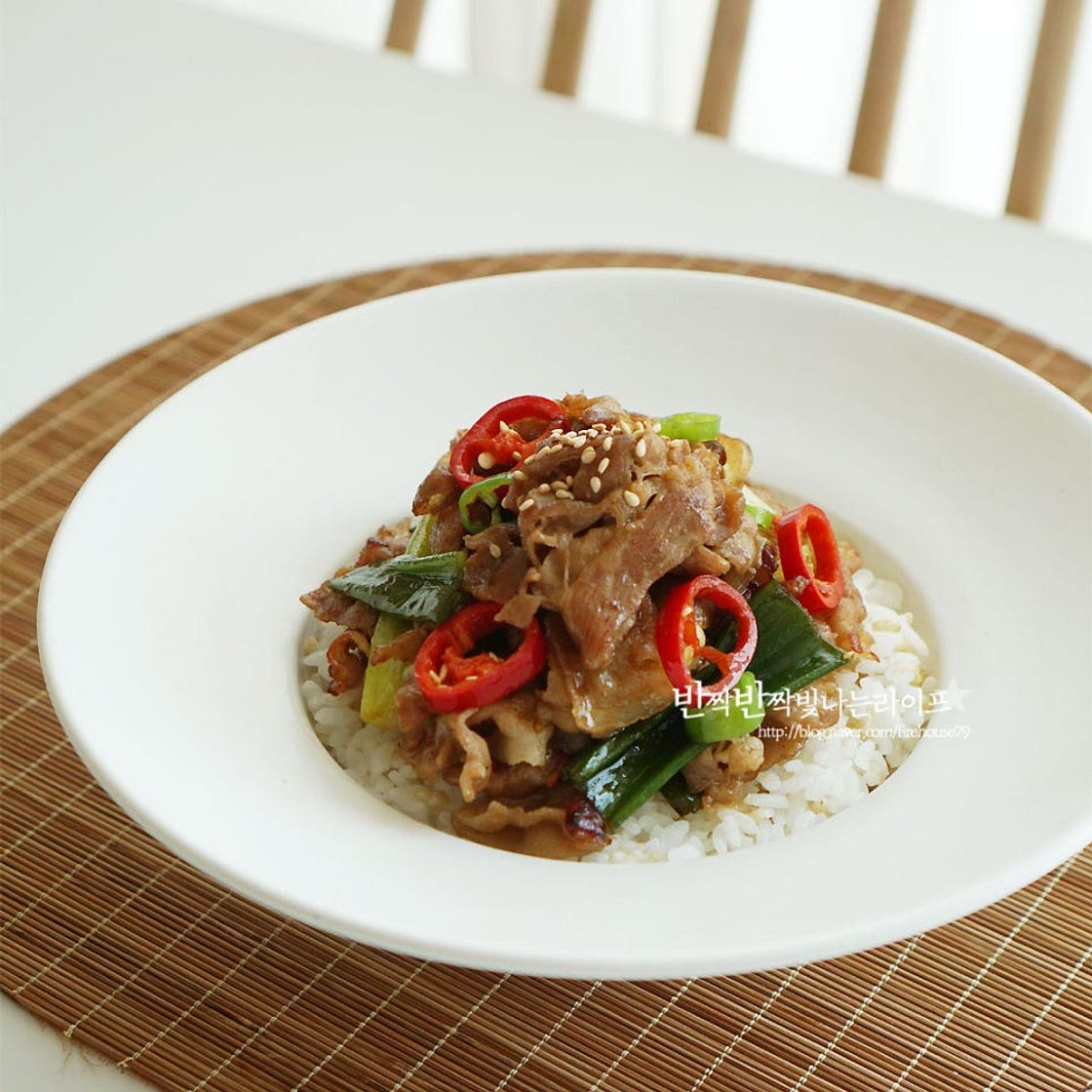 백종원 대패삼겹살 덮밥 요리 정말 간단해요~