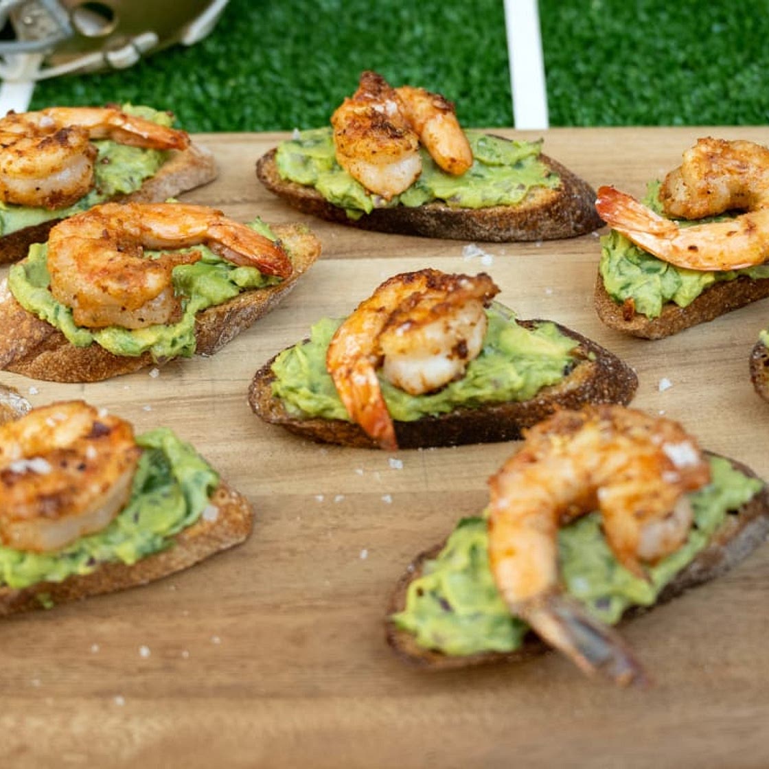 Garlic Shrimp Crostini with Avocado Recipe
