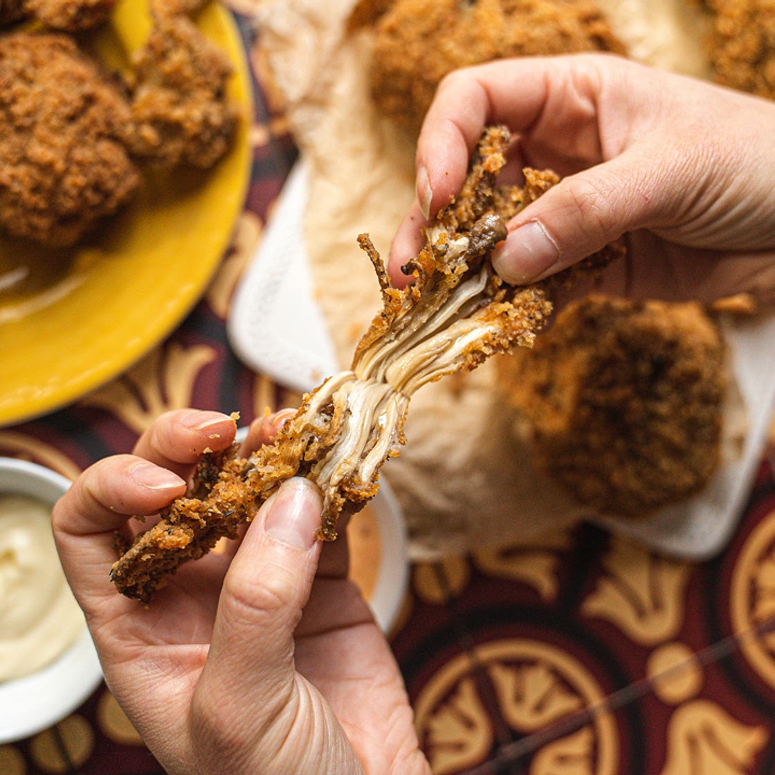 Oyster Mushroom Fried Chicken